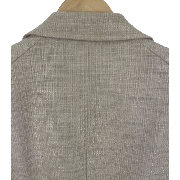 Talbots Womens Beige Tweed Blazer Jacket Size 12 - Picture 5 of 9